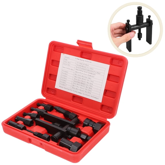 BESTYASH 10Pcs Two Jaw Bearing Puller for Motorcycle Red Bearing Disassembly Tool with Box