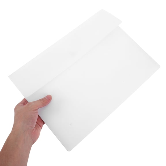 BESTYASH 10Pcs White Plastic File Folders with Snap Button Secure Closure Waterproof Document Holder for Office