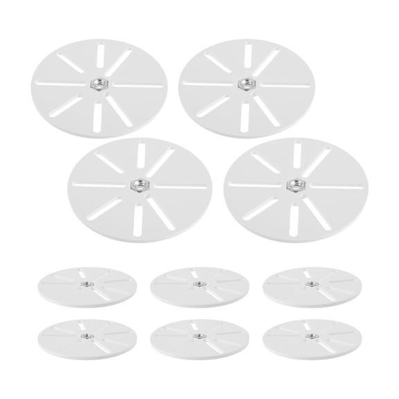 BESTYASH 10Pcs White Wall Mount Plate for Cameras with Universal Compatibility and Quick Release