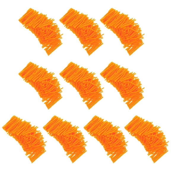 BESTYASH 10Set Rug Yarn for Crochet in Orange Acrylic Fiber for Practical Home Use Craft Projects