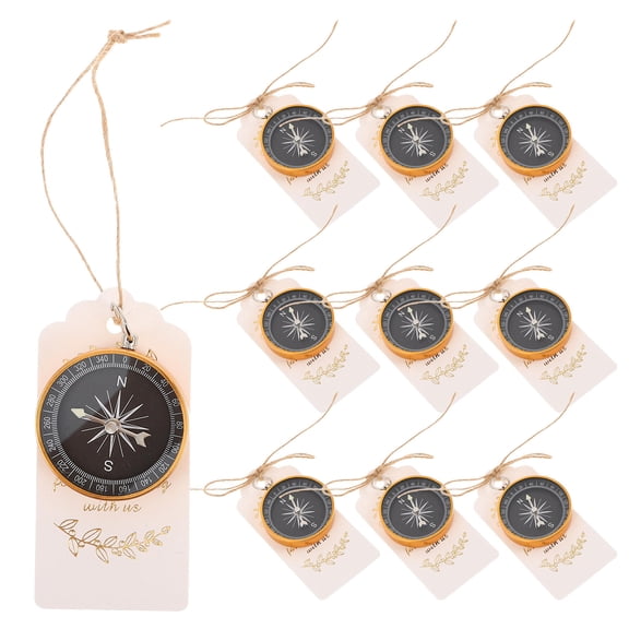 BESTYASH 10Sets Vintage Nautical Compass Wedding Favors Decorative Compass Keepsake for Guests and Table Centerpieces