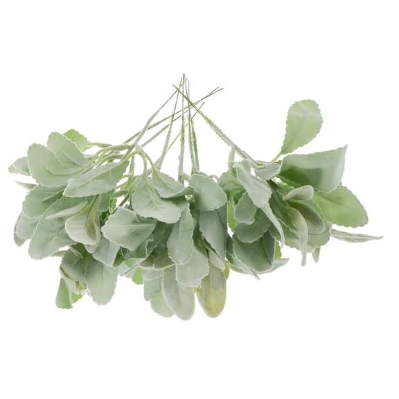 BESTYASH Faux Light Green Plant Stems 10 Pcs Polyester Floral Arrangement Supplies for Home Decor