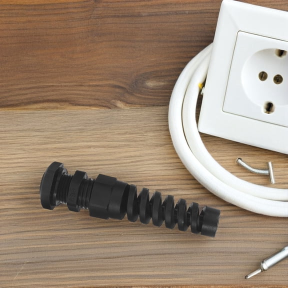 BESTYASH 10pcs Cord Grips Nylon Black Waterproof For Marine Cables With High Strength Material