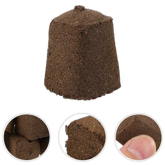 BESTYASH 10pcs Cultivation Block Peat Matrix Block For Flowers Dark Brown