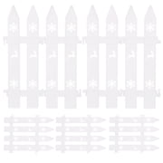 BESTYASH 10pcs Mini Plastic Garden Fence Set for Outdoor Decoration, Flexible and Easy to Shape for Yard and Plant Borders