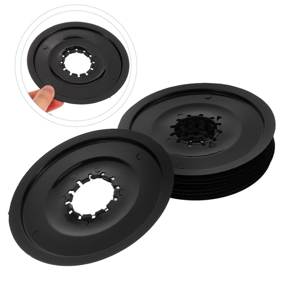 BESTYASH 10pcs Universal Bike Spoke Guard Black Plastic Sleek Design for Road Bike 5.4*5.4*0.3in