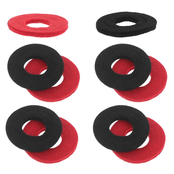 BESTYASH 10pcs Vehicle Battery Clip Spacer Felt Washers Black for Automotive Modification