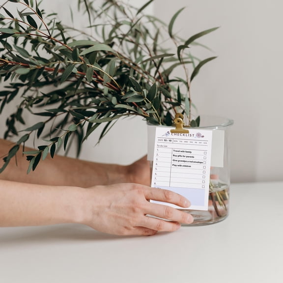 BESTYASH 10pcs White Note Pads for Writing Daily Schedules and ToDo Lists Made of Paper