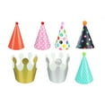 thumbnail image 1 of BESTYASH 11-Piece Assorted Colorful Birthday Paper Crowns Set Perfect for Party Decorations and Photo Booth Props, 1 of 8