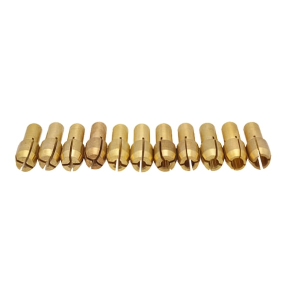 BESTYASH 11Pc Brass Collet Set for Rotary Tools with Full Copper Build and High Durability
