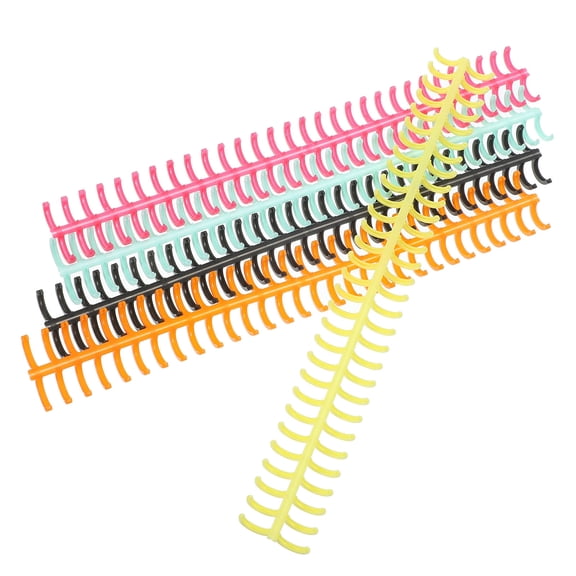 BESTYASH 11Pc Segmented Spiral Binding Coils Plastic Notebook Spines for Office Documents