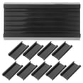 BESTYASH Wire Shelving Label Holders, Black PVC, Professional Store ...