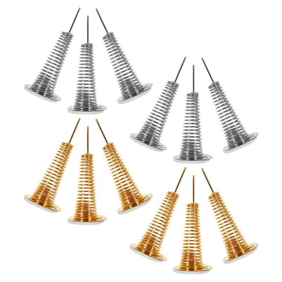 BESTYASH 12Pcs Car Bobblehead Dashboard Spring Base Wobbling Motion Decoration Assorted Color