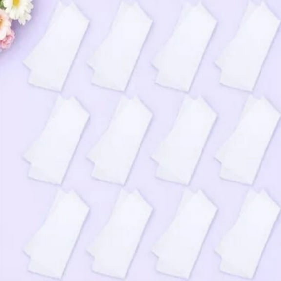 BESTYASH 12Pcs Cotton Pure White Square Towels for DIY Tie-Dye Painting and Drawing Accessories