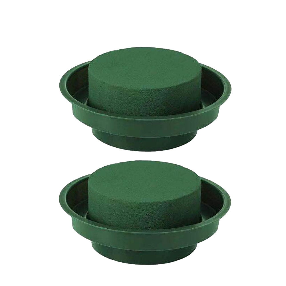 BESTYASH 12Pcs DIY Flower Mud Green Water Absorb Mud Bowl for Floral Designs and Arrangements