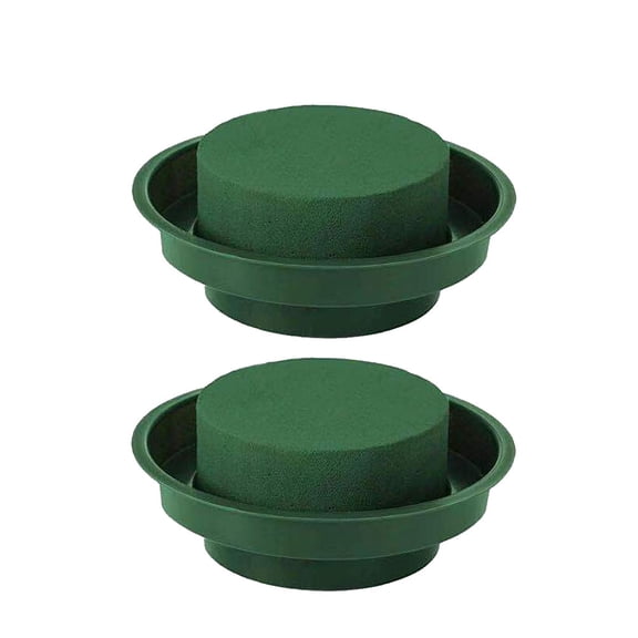BESTYASH 12Pcs DIY Flower Mud Green Water Absorb Mud Bowl for Floral Designs and Arrangements