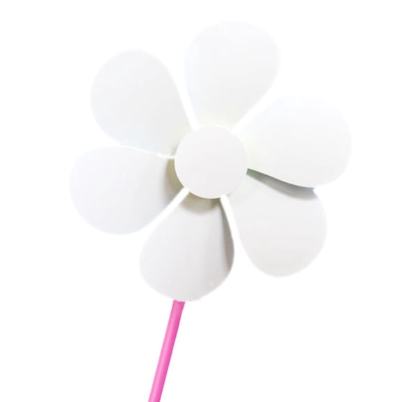 BESTYASH 12Pcs Blank Windmill DIY Paper Pinwheel Art Kit with Durable White Material for Creative Drawing