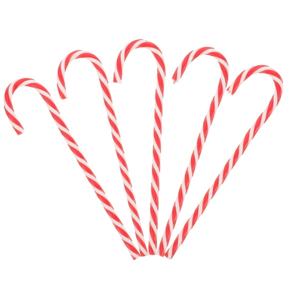 BESTYASH 12Pcs Durable Red Candy Cane Christmas Tree Decor for Holiday Celebration