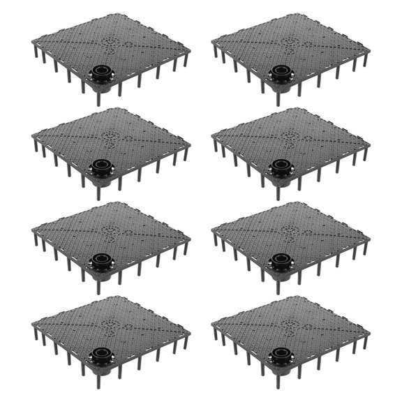 BESTYASH 12Pcs Fish Tank Filtering Board Black Aquarium Divider with Dense Hole Design for Water Permeability