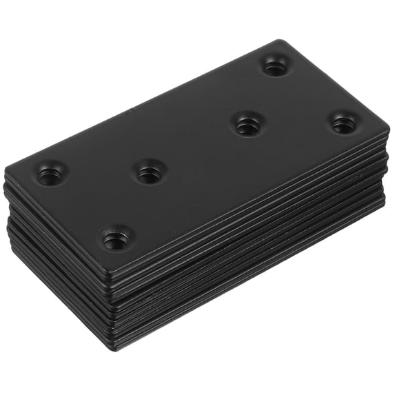 BESTYASH 12Pcs Flat Plate Connector Bracket Stainless Steel for Installation Support