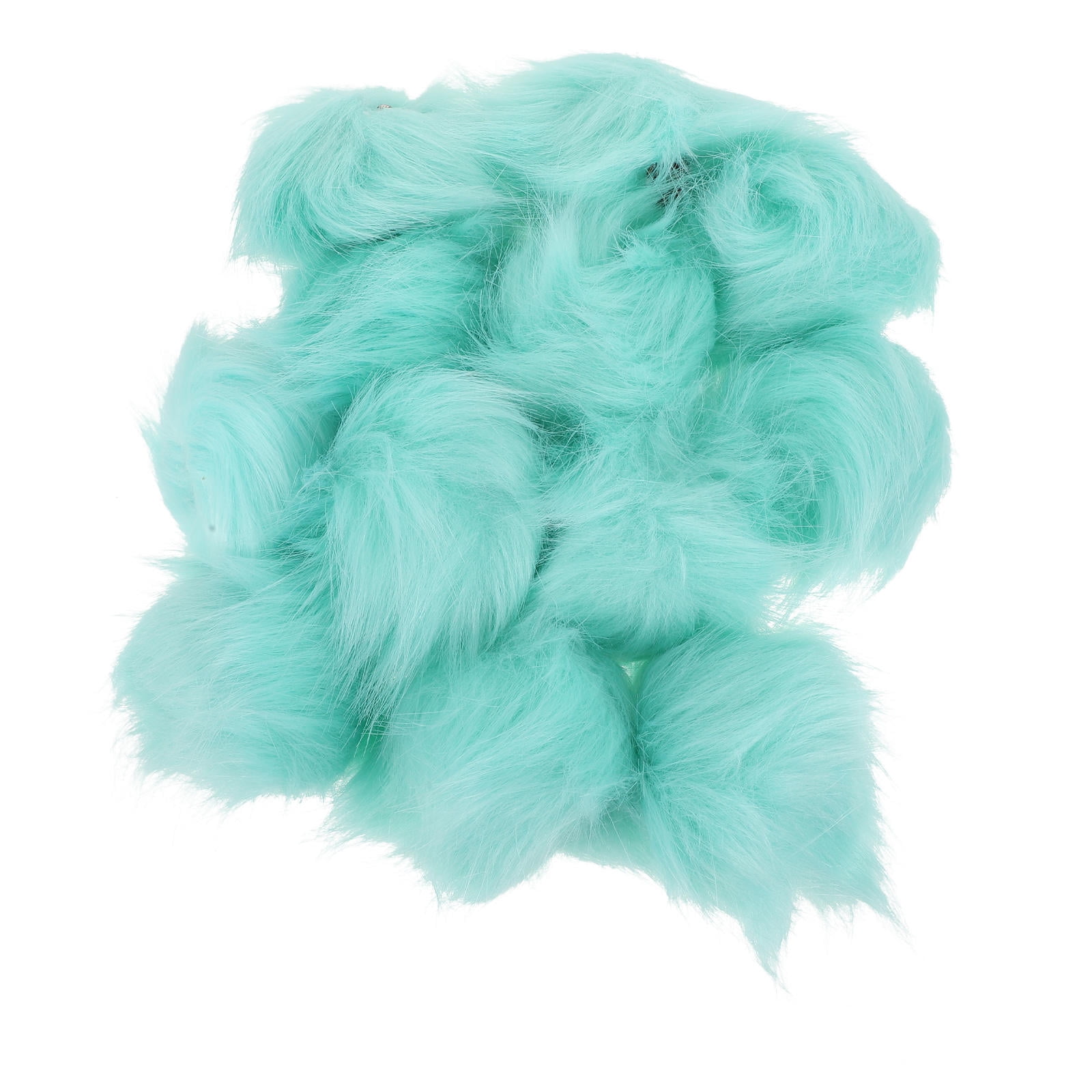 BESTYASH 12Pcs Fluffy Green Ball Buttons with Button for Clothing DIY Hat Overcoat Fastening