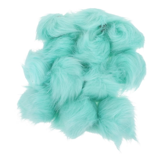 BESTYASH 12Pcs Fluffy Green Ball Buttons with Button for Clothing DIY Hat Overcoat Fastening