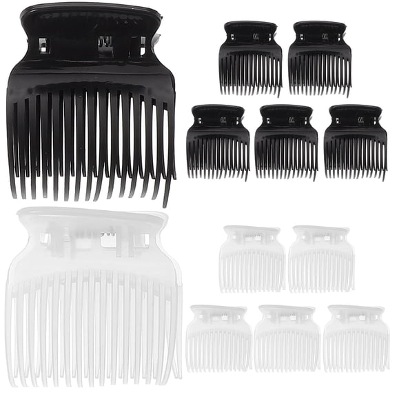 BESTYASH 12Pcs Hair Curler Jaw Clamps Hot Roller Plastic Clips Assorted for Easy and Portable Curling
