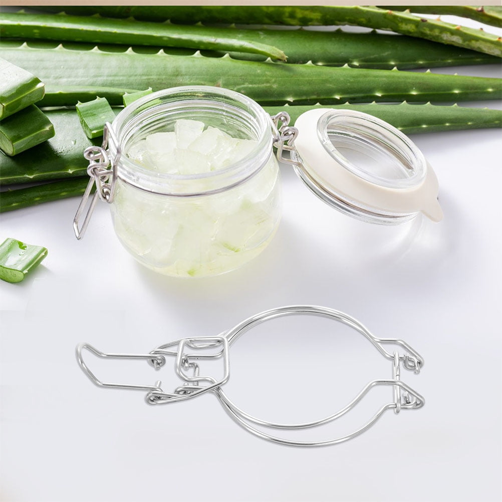 BESTYASH 12Pcs Mason Jar with Clamp Lid Stainless Steel for Kitchen ...