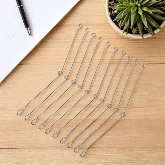 BESTYASH Stainless Steel Recessed Light Spring Clips, Plated Silver, Heavy Duty, Secure Installation, Durable, 12Pcs