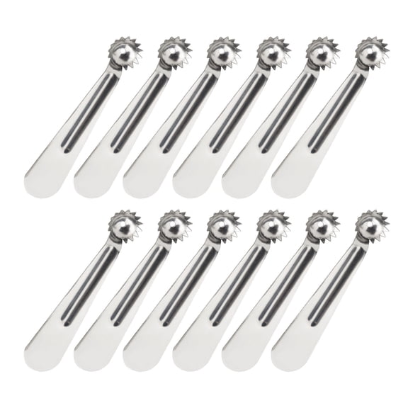 BESTYASH 12Pcs Multipurpose Stainless Steel Fruit Corer Tool for Peach Tomato and Strawberry Kitchen Prep