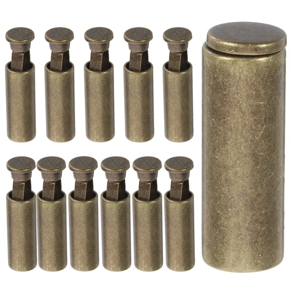 BESTYASH 12Pcs Drawstring Replacement Tips for Clothes Metal Cord Ends in Olive Green Zinc Alloy