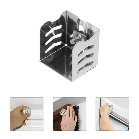 BESTYASH 12Pcs Plated Silver Stainless Steel Curtain Track End Caps Durable Ceiling Rod Stops with Easy Installation for Home