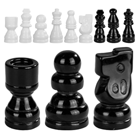 BESTYASH Collectible Chess Figurine Set Assorted Colors for Home Decor 12Pcs