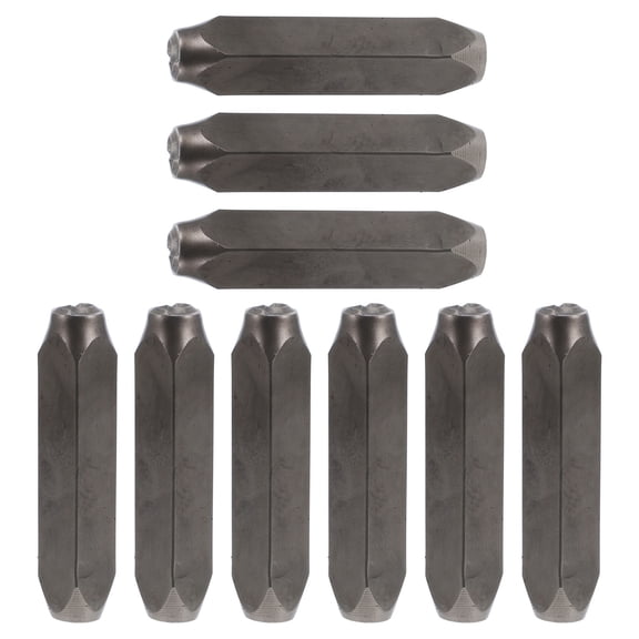 BESTYASH 12Pcs Silver Metal Numerals Stamps for Jewelry Name Address Marking with Carrying Case