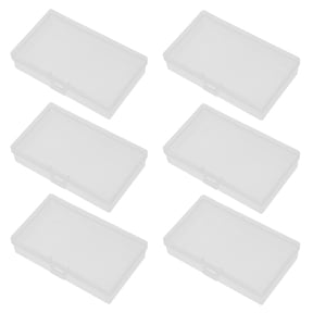 BESTYASH 12Pcs Small Clear Plastic Boxes Hinged Storage Containers for Beads Jewelry Electronic Accessories