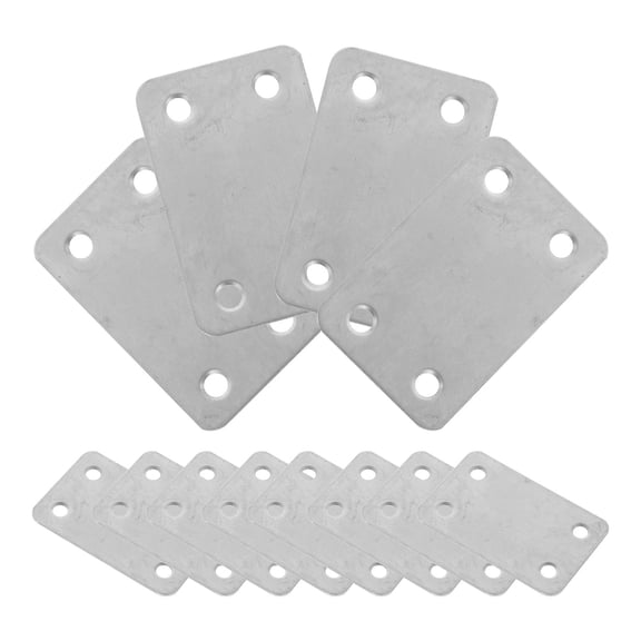 BESTYASH 12Pcs Stainless Steel Straight Bracket Flat for Wooden Furniture Projects