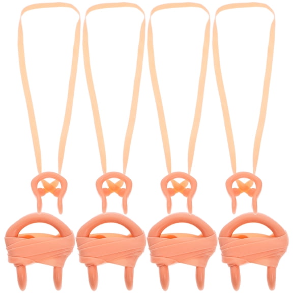BESTYASH 12Pcs Tear Resistant Silicone Swimming Nasal Splint with Elastic Strap for Swim Use