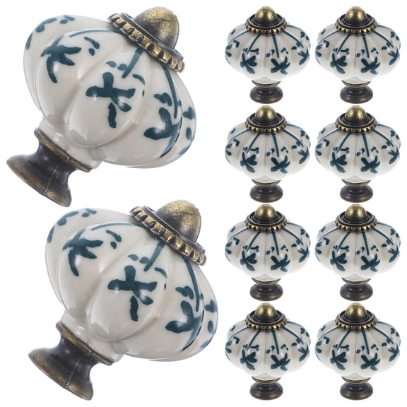 BESTYASH 12Pcs Vintage Style Ceramic Pull Handles for Drawers Cupboards and Wardrobes