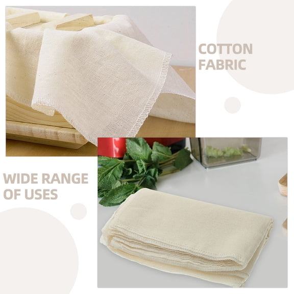 BESTYASH Bestyash Fine White Cotton Cheesecloth, Multi-Use Filter Cloth, Kitchen, 12Pcs