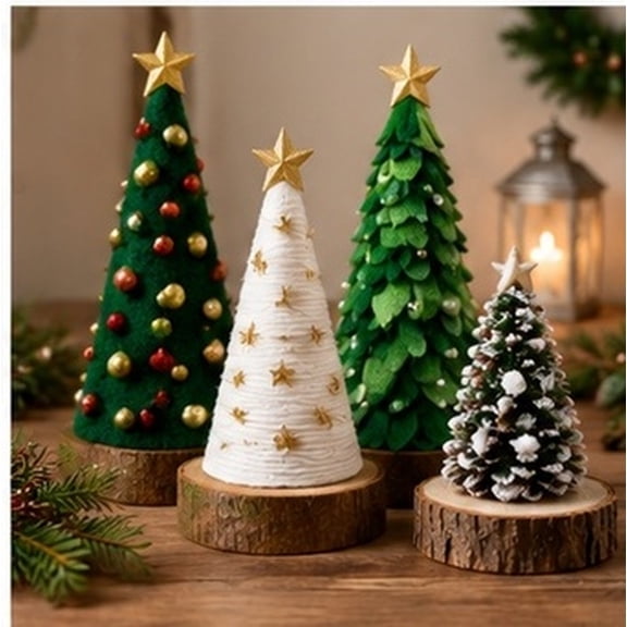 BESTYASH 12Pcs White Foam Cones for Crafts Polystyrene Cone Tree Shapes DIY Christmas Decorations