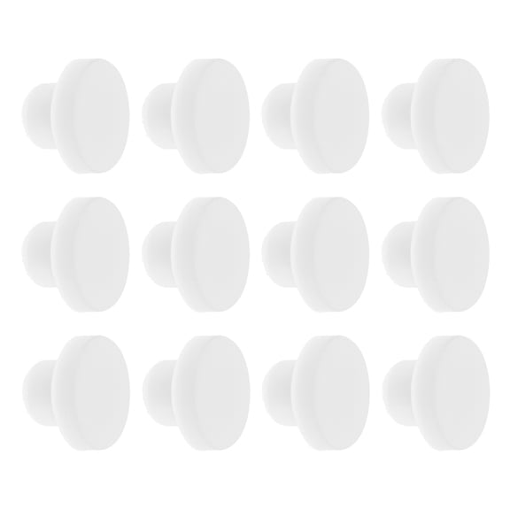 BESTYASH 12Pcs White Silicone Stopper Set Sturdy Sealing Plugs for Bottles Pipes and Kitchen Use