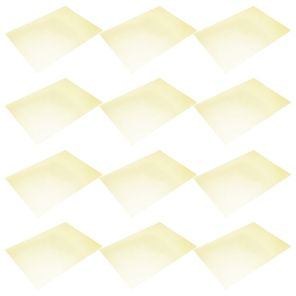 BESTYASH 12Pcs Yellow Colored PVC Gel Sheets Light Filters for Photography Theatre and Dj Lighting