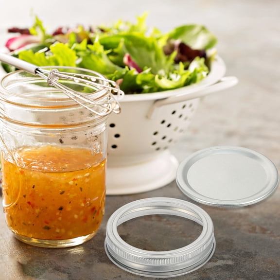 BESTYASH 12Sets Canning Jar Bands and Rings Plated Silver with High Temperature Resistance