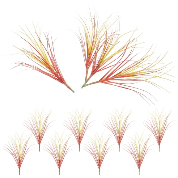 BESTYASH 12Pcs Artificial Shrubs Wheat Grass High Grass Style Plastic for Indoor Use Outdoor Use