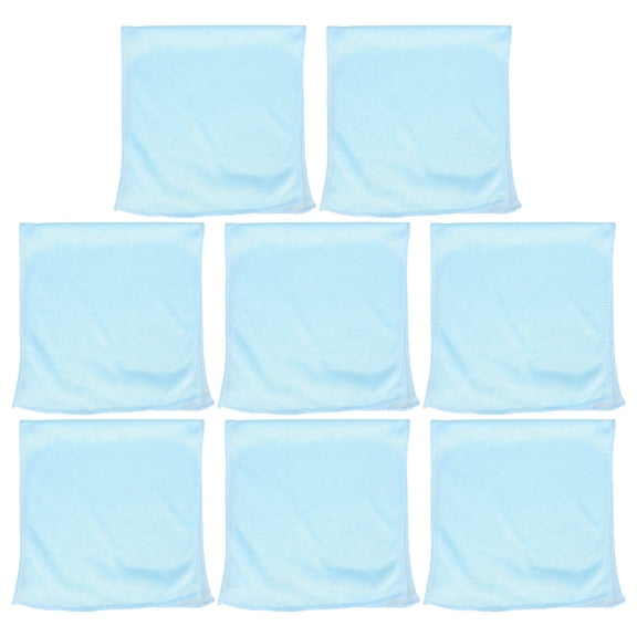 BESTYASH 12pcs Car Washing Towel for Vehicle Cleaning Microfiber Sky Blue
