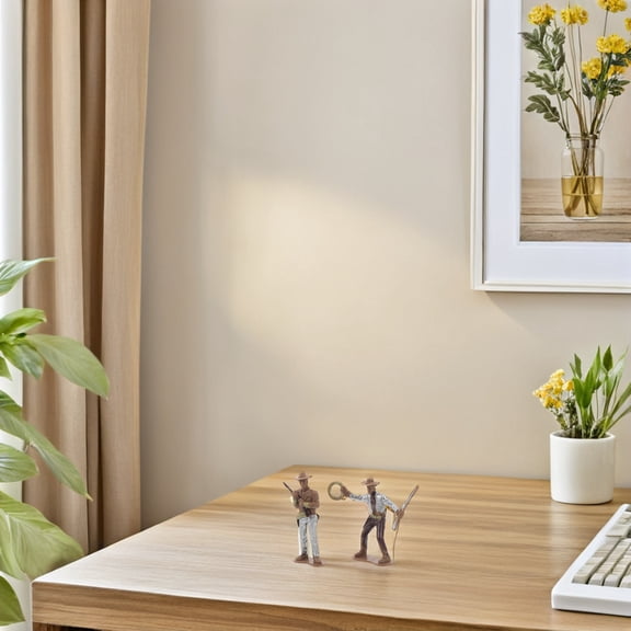 BESTYASH 12pcs Cowboy Party Accessories Assorted Color for Home Decoration Western Props