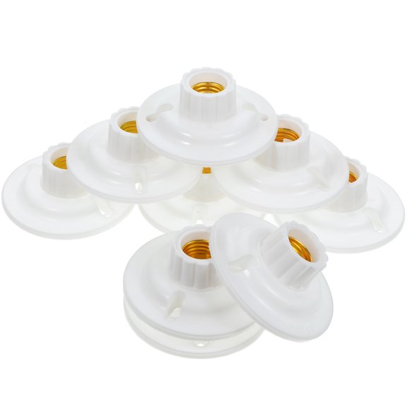 BESTYASH 12pcs Light Bulb Socket Holder Adapter Lamp Base for Easy Installation in Chandeliers and Walls with Lightweight Design