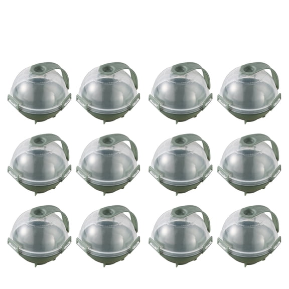 BESTYASH 12pcs Round Ice Cube Makers Portable Ice Balls for Parties Home Use Easy to Clean Fill for Summer