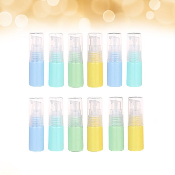 BESTYASH 12pcs Round Lotion Bottles Portable Travel Bottle for with Fashion Style in Green