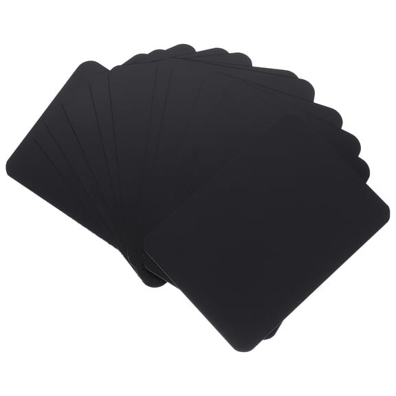 BESTYASH 12pcs Black PVC Price Label Tags for Sign Display and Advertisement in Various Places